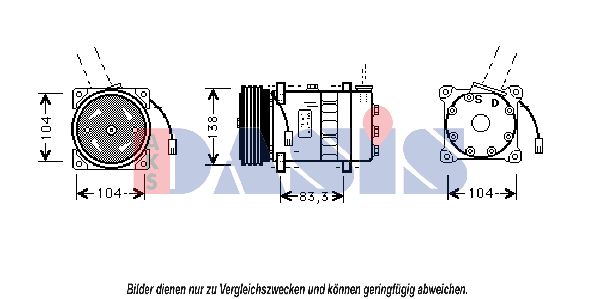 AKS DASIS Kompressori, ilmastointilaite 853210N